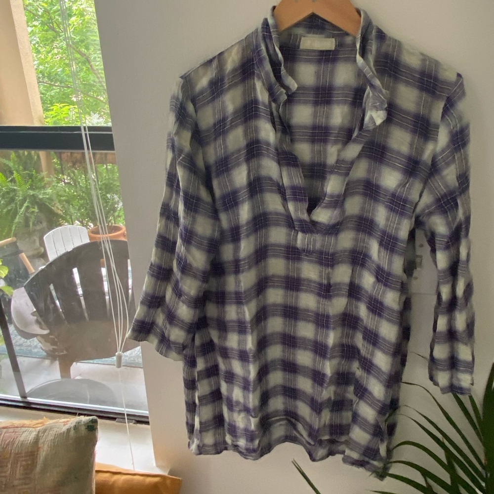 CP SHADES PLAID TUNIC